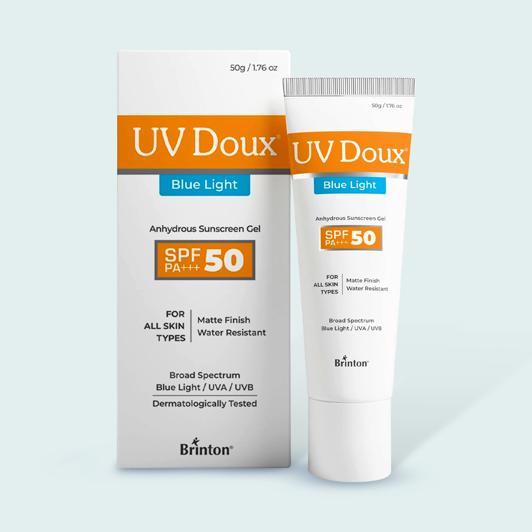 UV Doux Blue Light Anhydrus Sunscreen Gel SPF 50 | PA+++ | 50gm