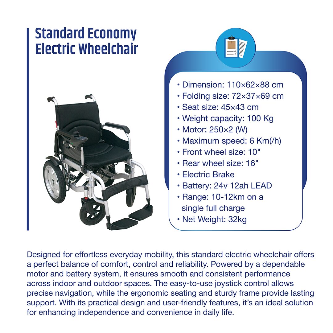 Electric Economy Wheelchair - Image 2