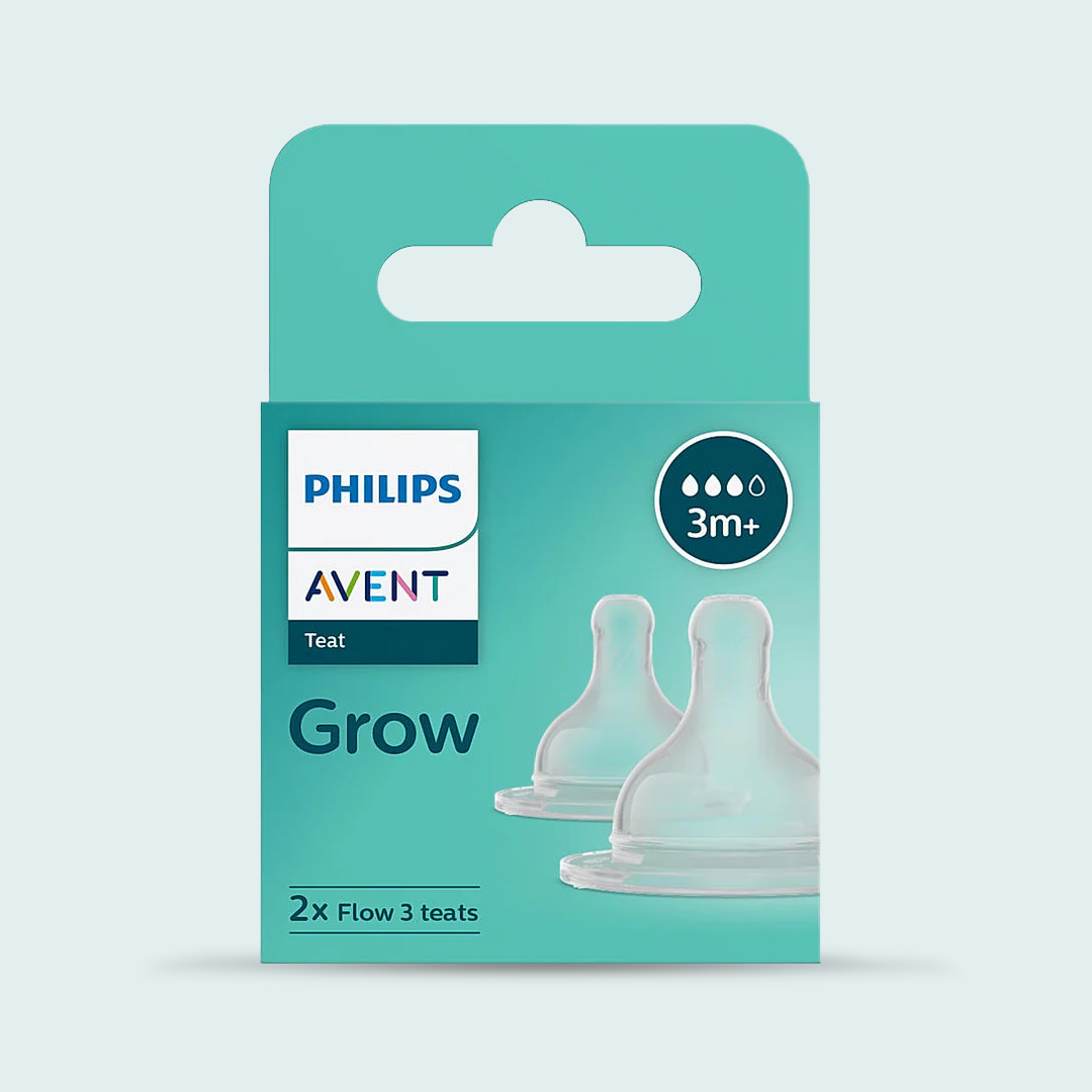 Philips Avent Grow Teat for Babies I Age: 3 months and above | Flow 3 | Pack of 2