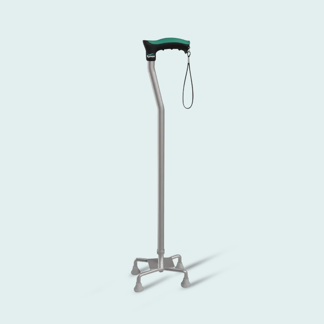 Tynor Quadripod, Silver, Universal Size