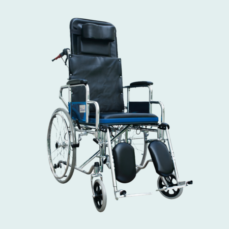 Reclining Chrome Wheelchair